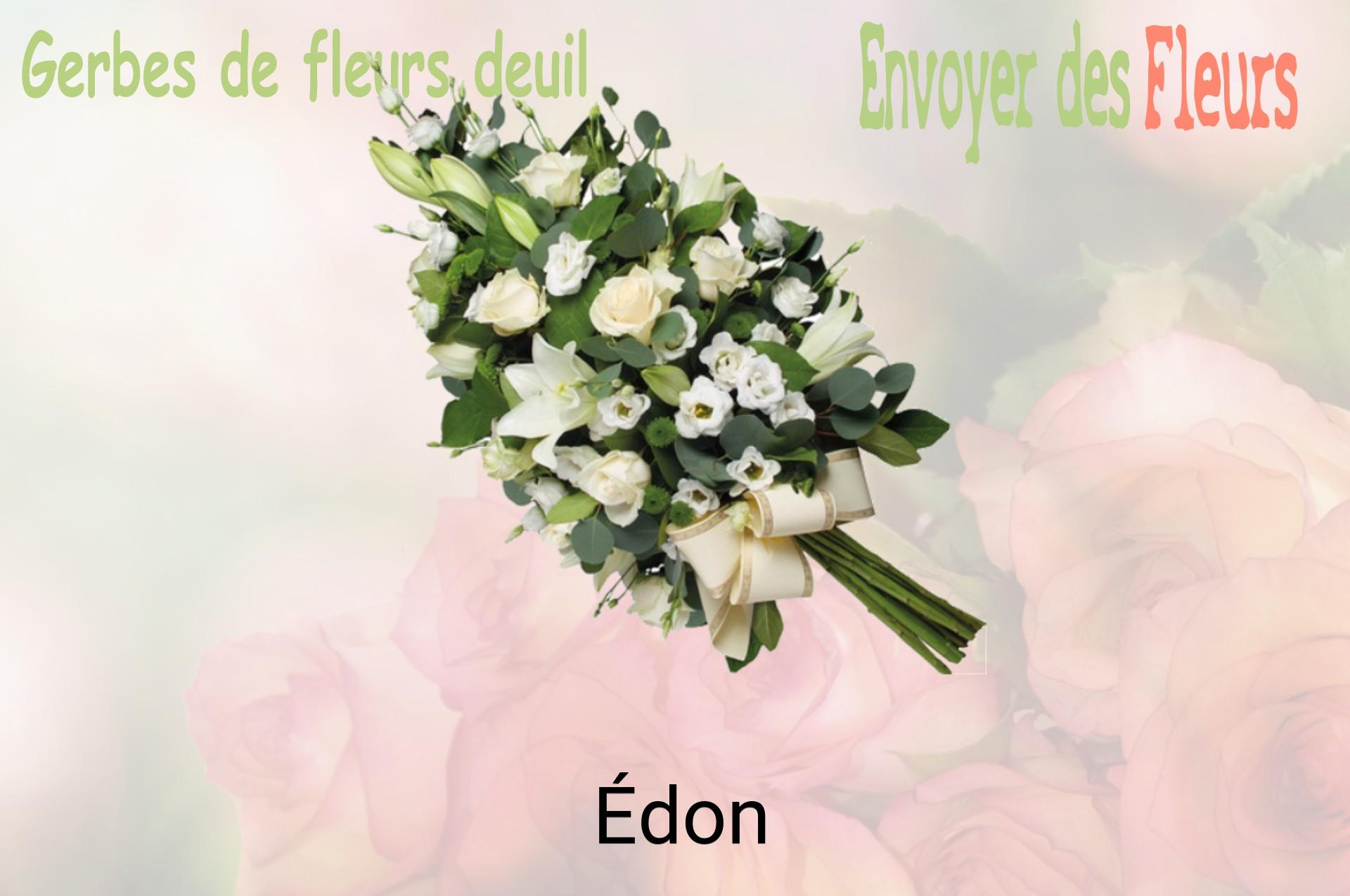 Gerbe de fleurs de deuil livrée à Édon